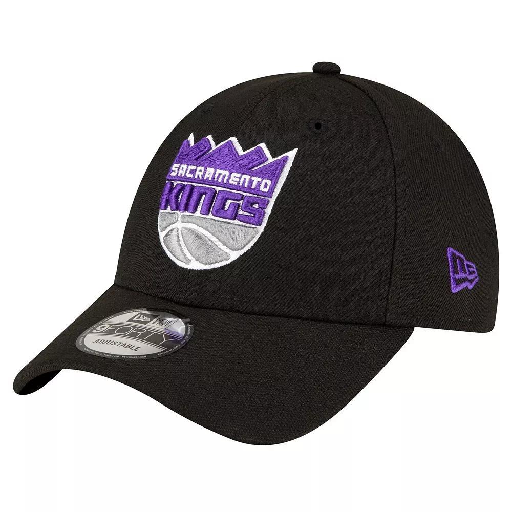 Mens New Era Black Sacramento Kings The League 9FORTY Adjustable Hat Product Image