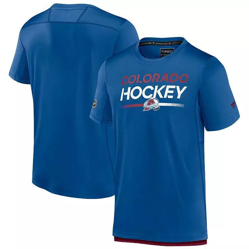 Men's Fanatics  Blue Colorado Avalanche Tech T-Shirt, Size: Medium Product Image