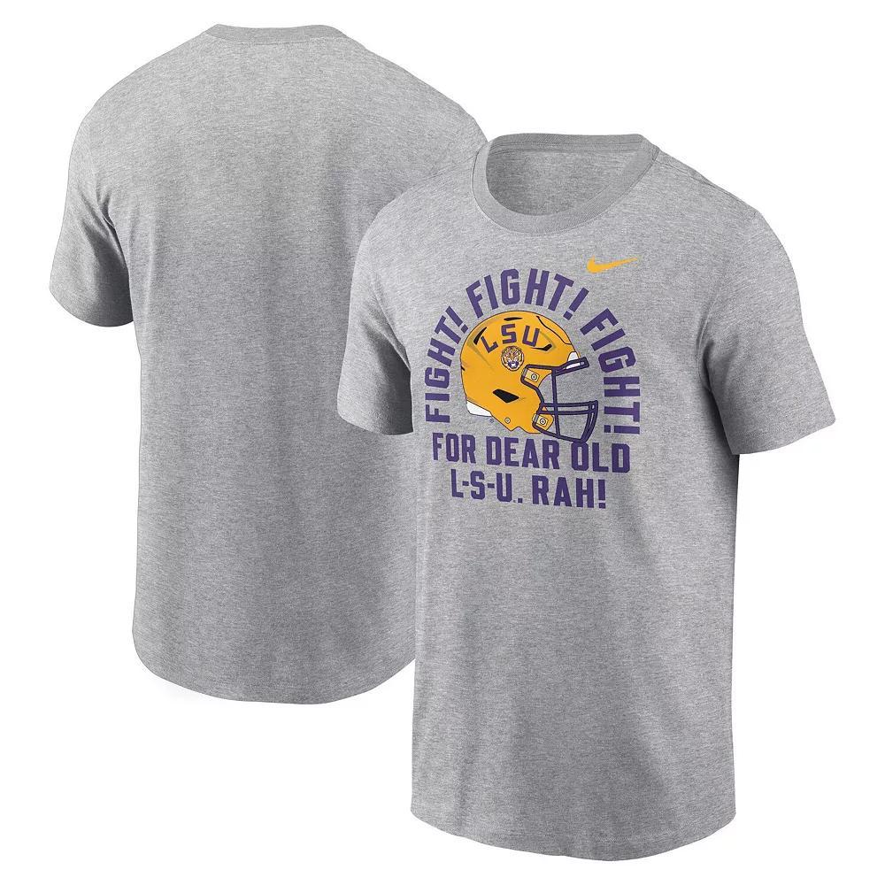 Men's Nike Heather Gray LSU Tigers Local Song T-Shirt, Size: Large, Grey Product Image
