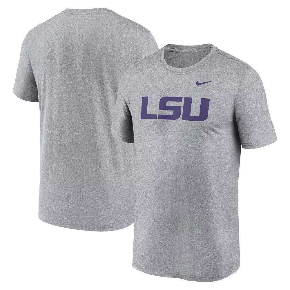 Men's Nike Heather Gray LSU Tigers Primetime Legend Logo T-Shirt, Size: 2XL, Grey Product Image
