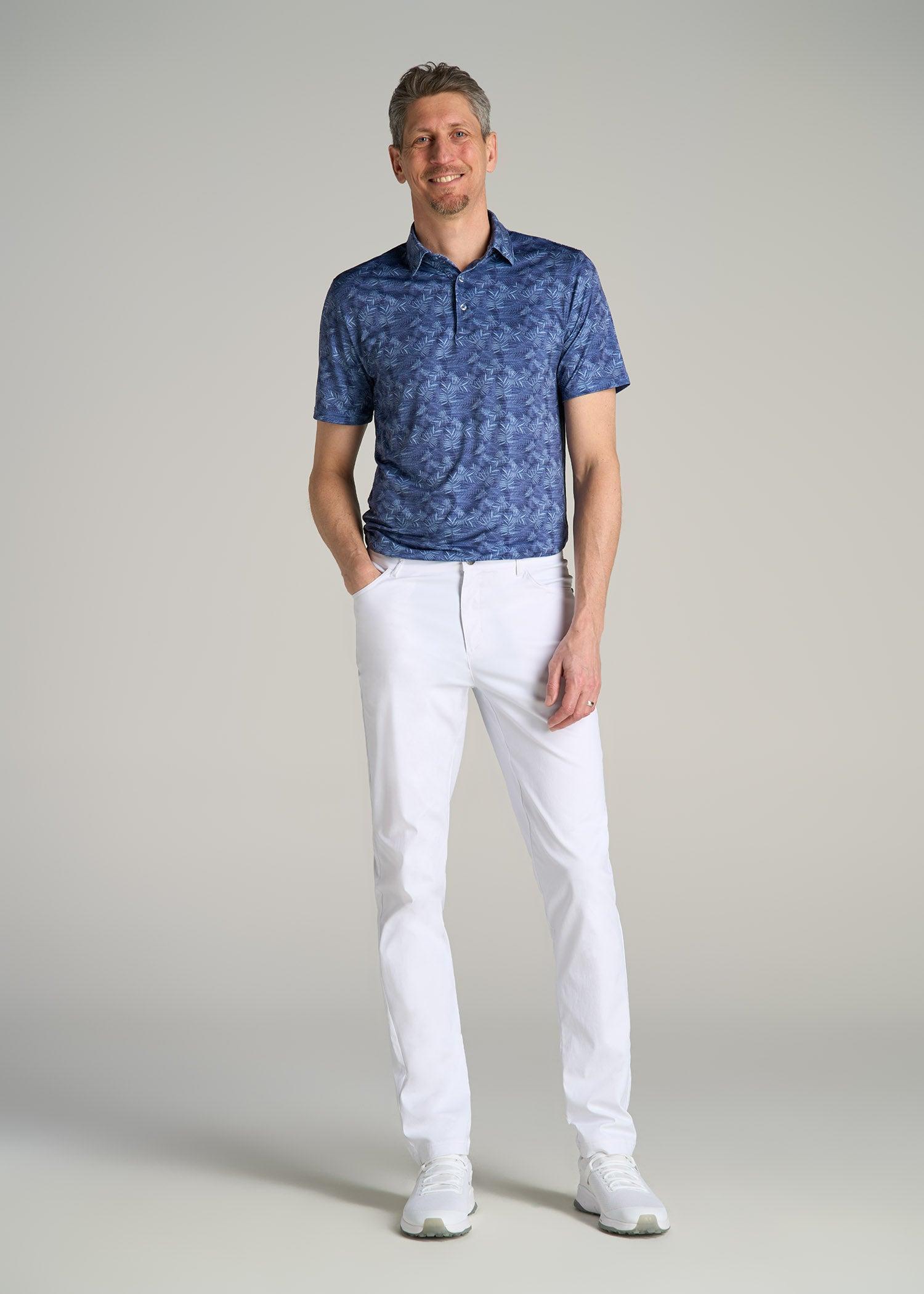 TAPERED-FIT Traveler Pants for Tall Men in White Product Image