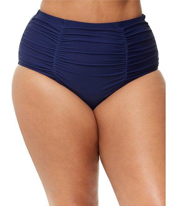 Raisins Curve Plus Size Malo Solids Costa Tummy Control High Waist Swim Bottom Product Image
