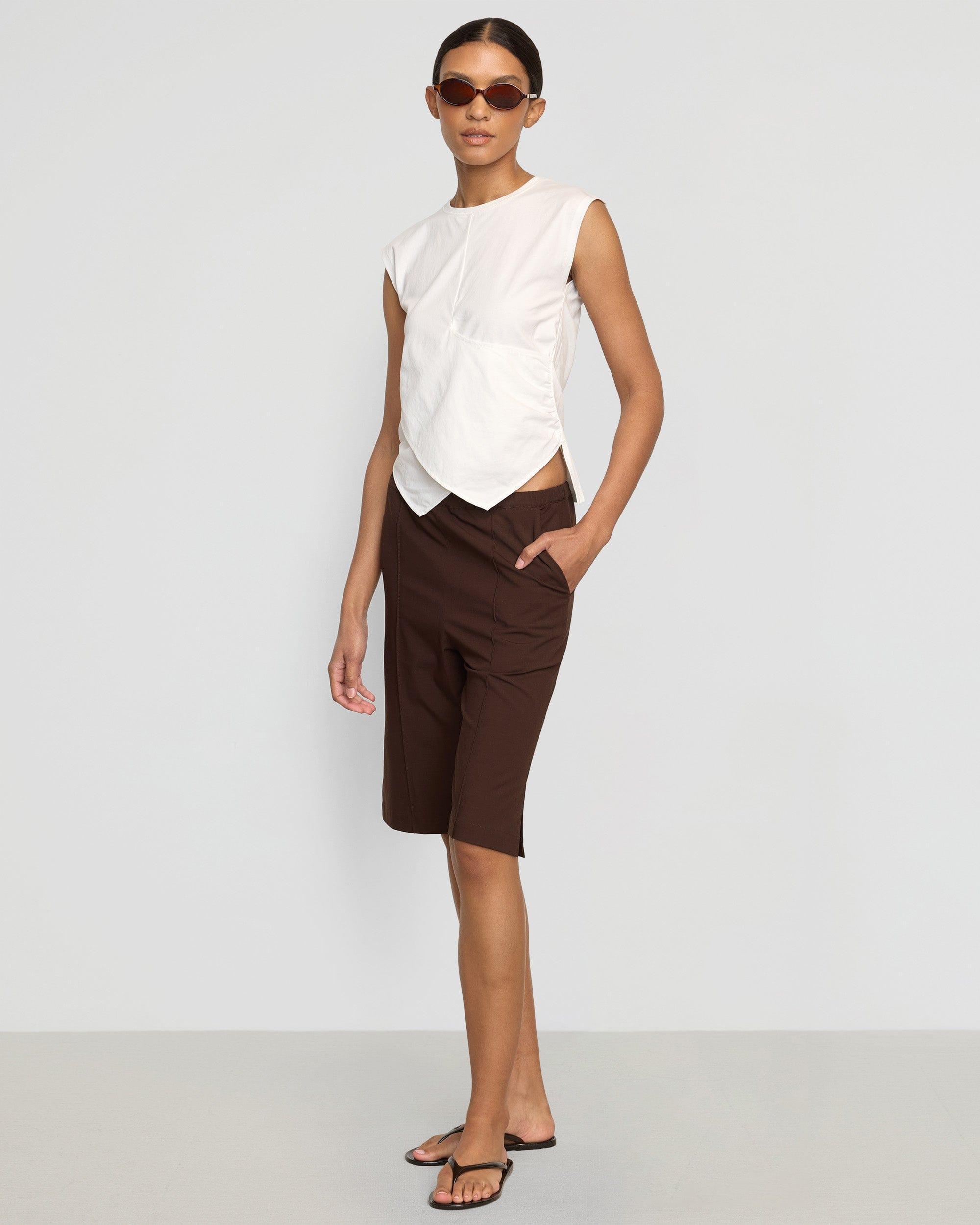 Gallia Stretch-Waist Bermuda Short Product Image
