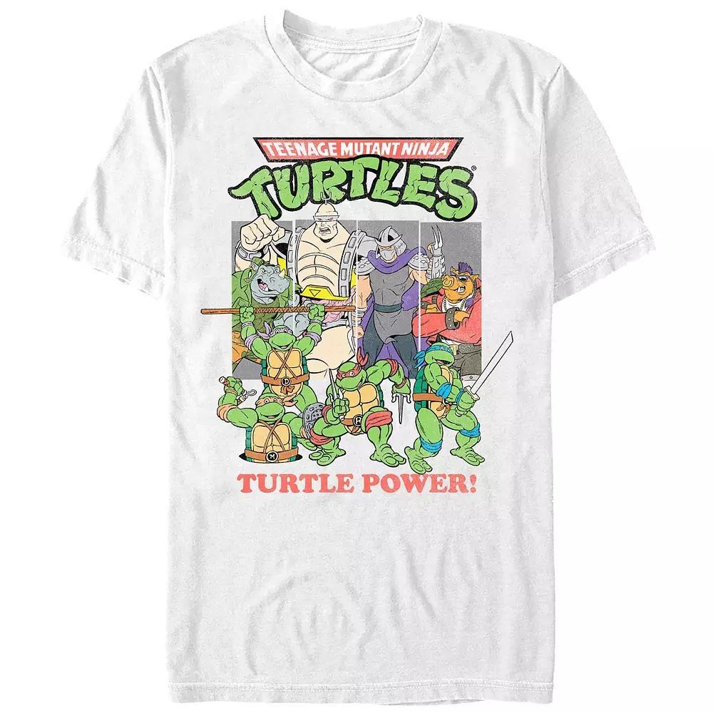Men's Teenage Mutant Ninja Turtles Classic Poster Graphic Tee, Size: Large, White Product Image