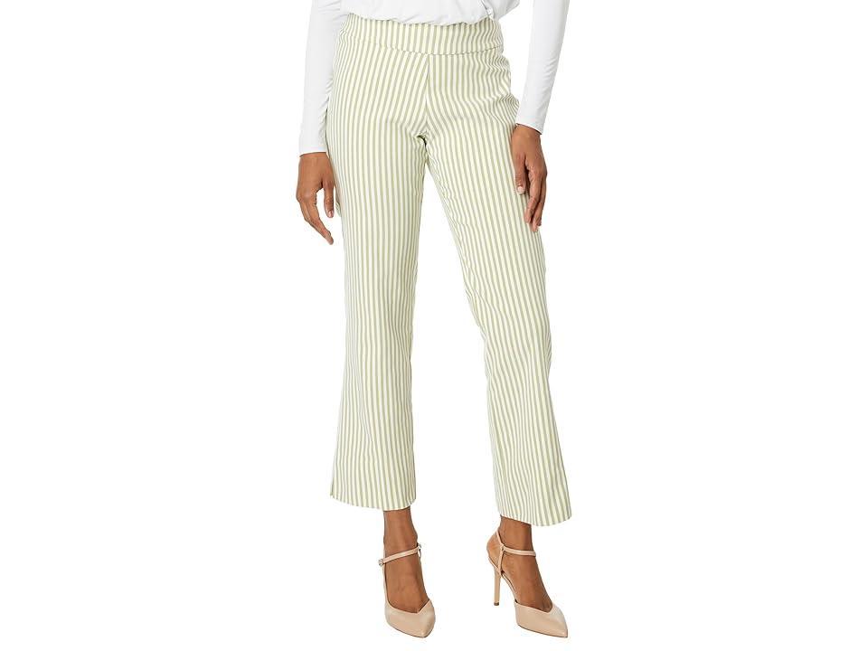Krazy Larry Stretch Linen Wide Ankle Stripe) Women's Casual Pants Product Image