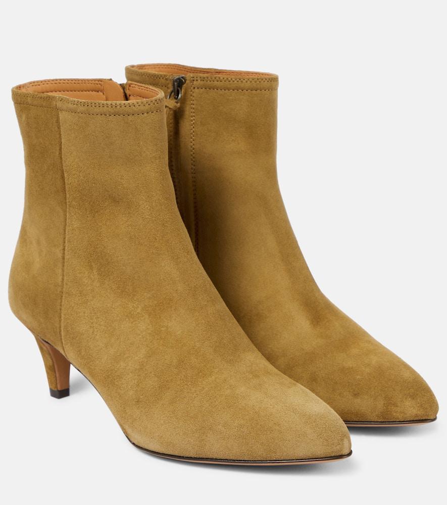 ISABEL MARANT 65mm Suede Ankle Boots In Taupe Product Image