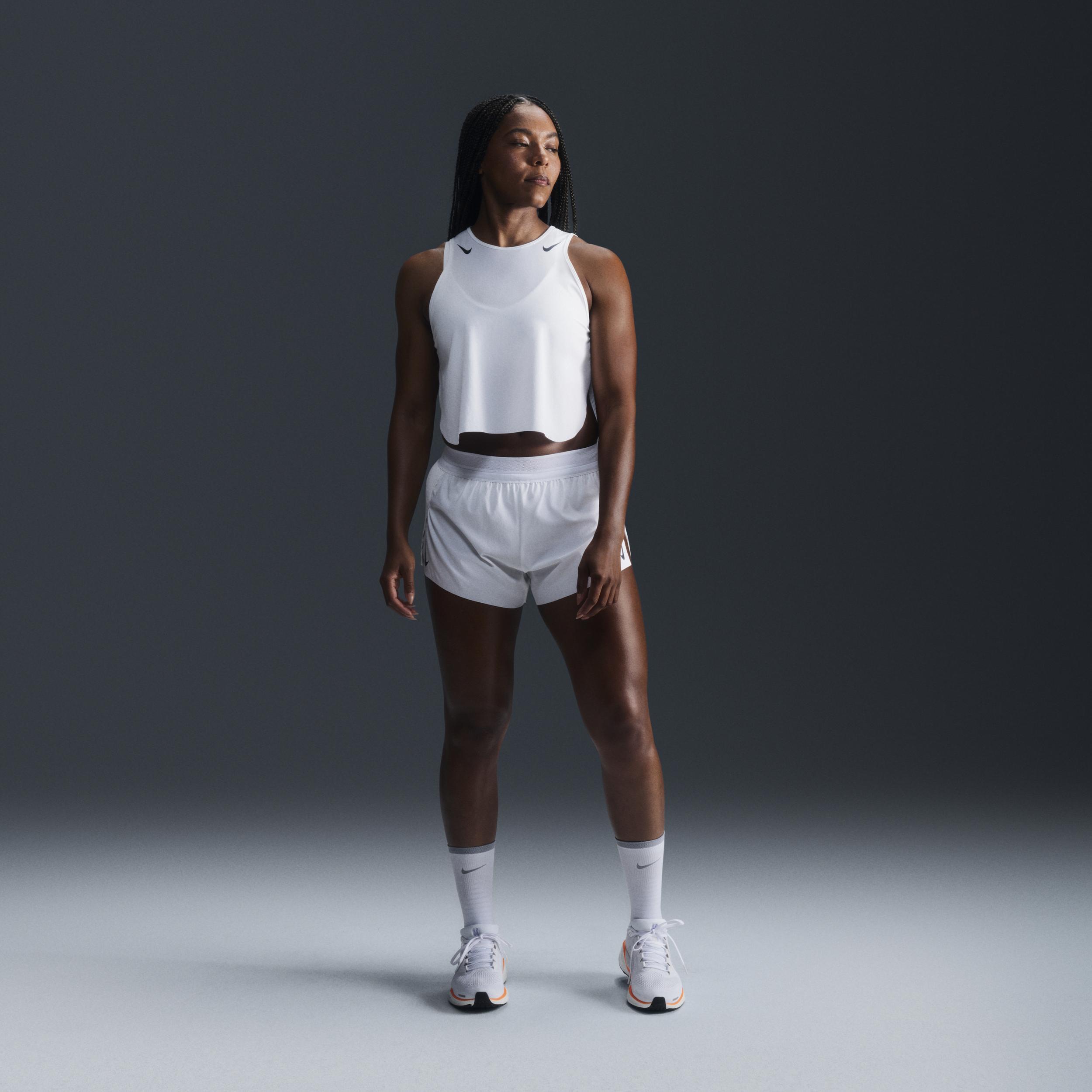 Nike Women's AeroSwift Dri-FIT ADV Cropped Running Tank Top Product Image