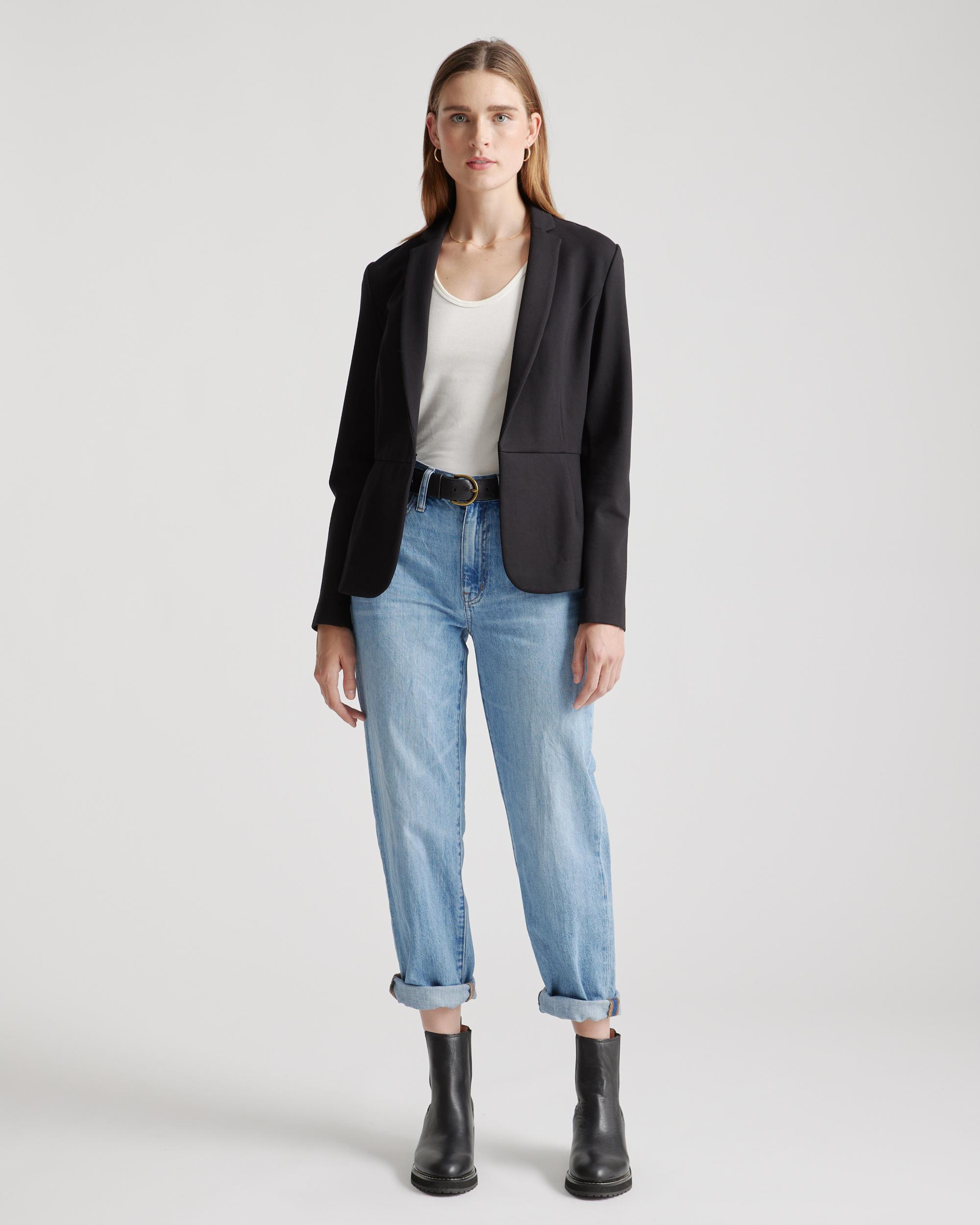 Quince | Women's Ultra-Stretch Ponte Blazer Rayon Product Image
