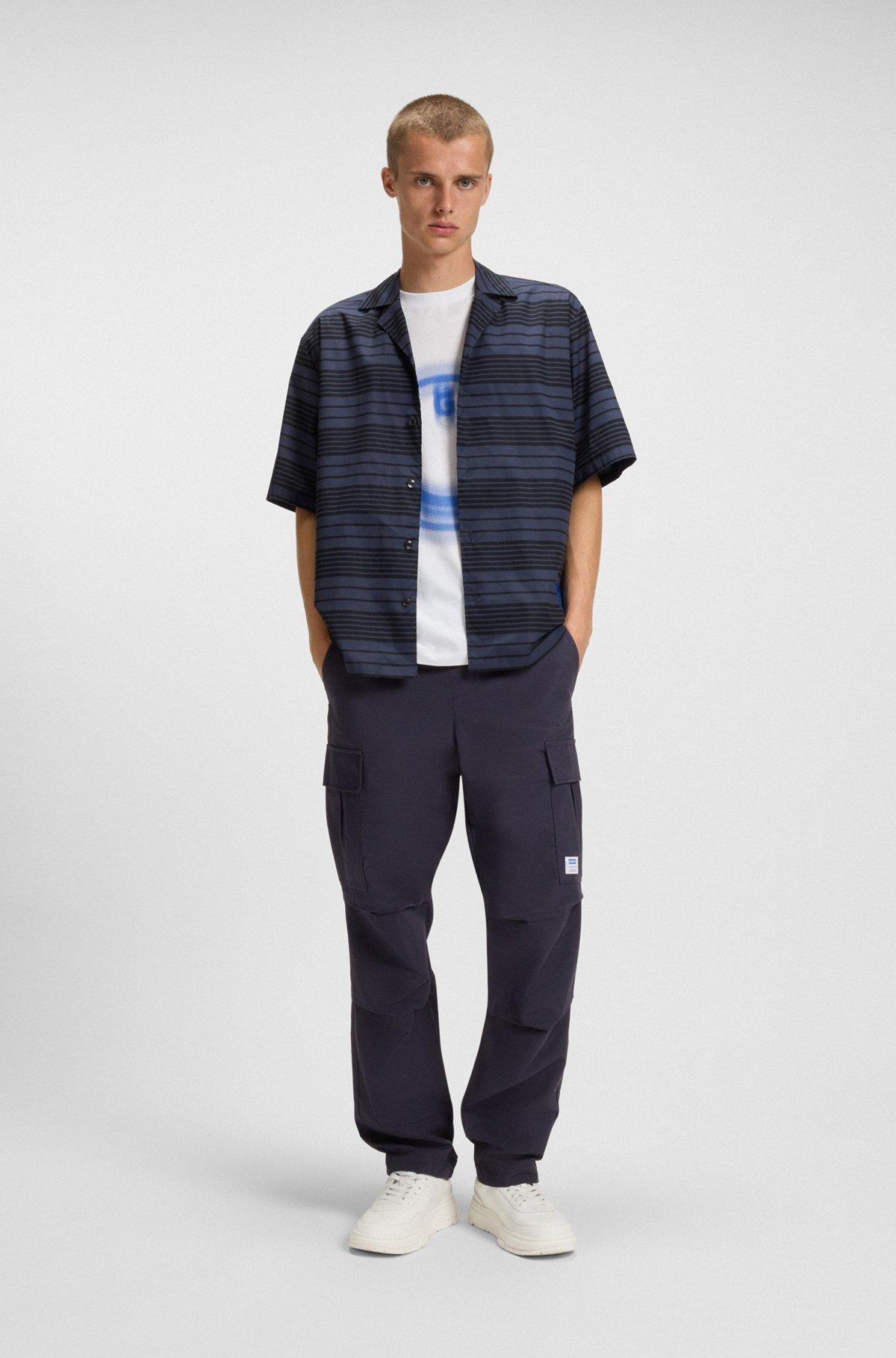 Relaxed-fit cargo trousers in ripstop cotton Product Image