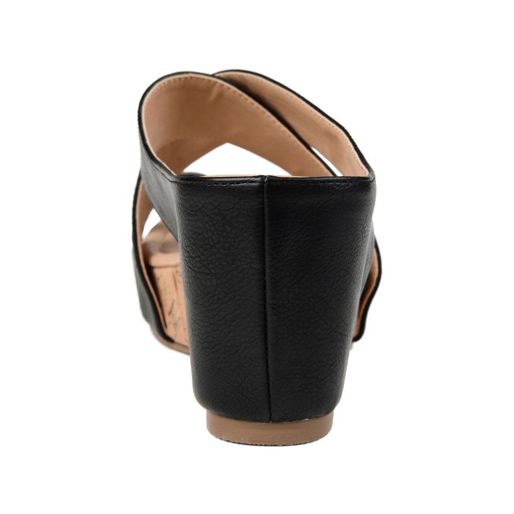 Journee Rayna Womens Wedge Sandals Blue Product Image