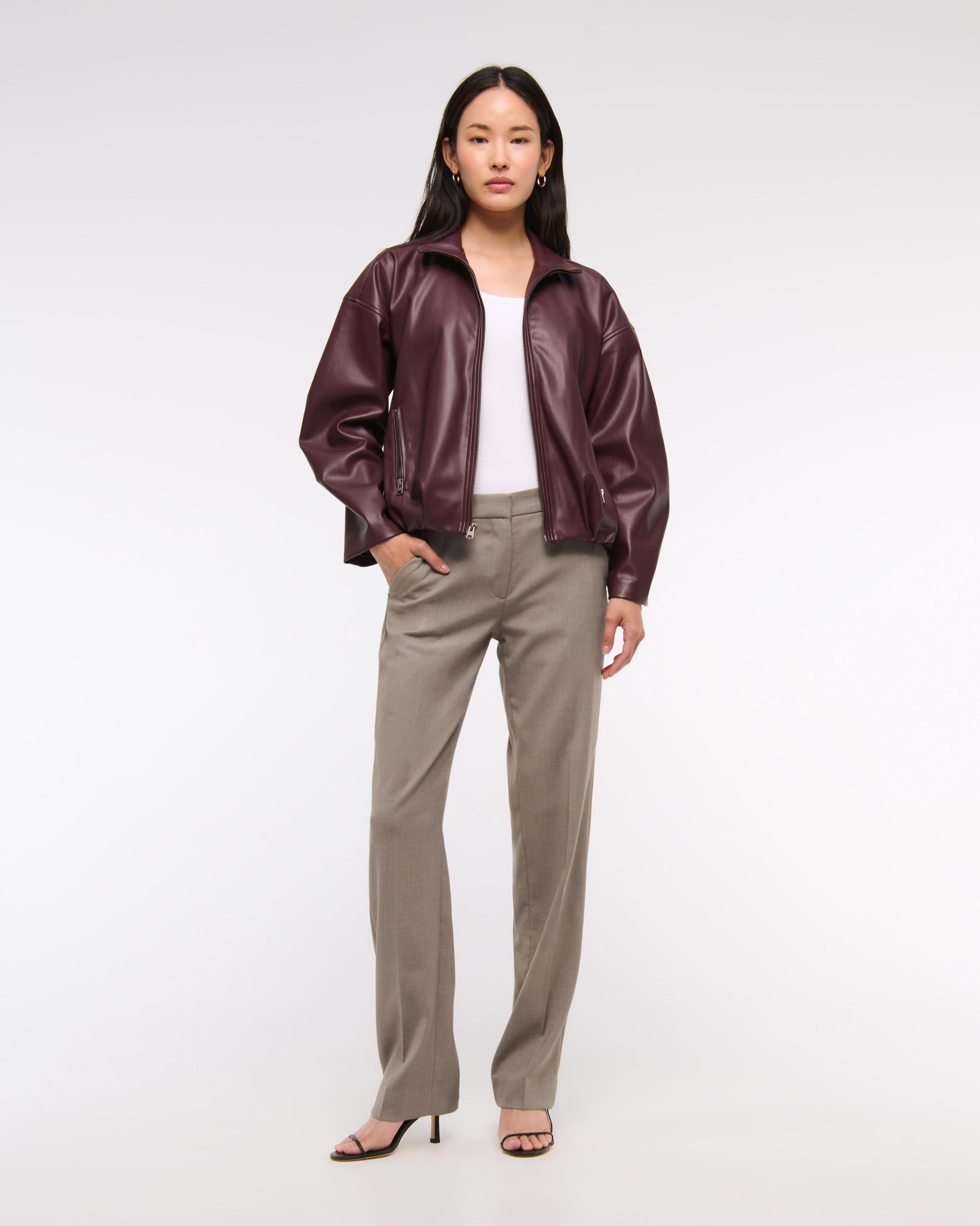 Low Rise Tailored Straight Pant Product Image