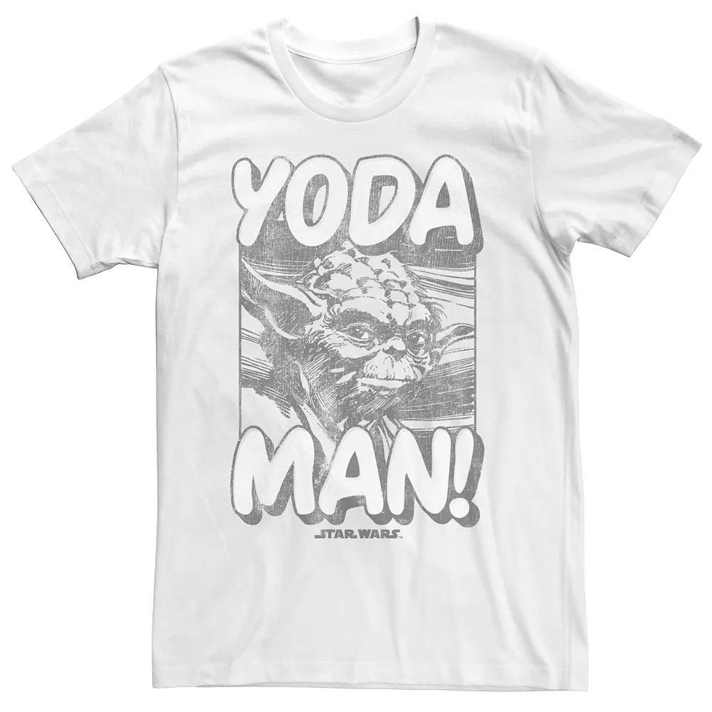 Men's Star Wars Yoda Man Poster Graphic Tee, Size: XXL, White Product Image