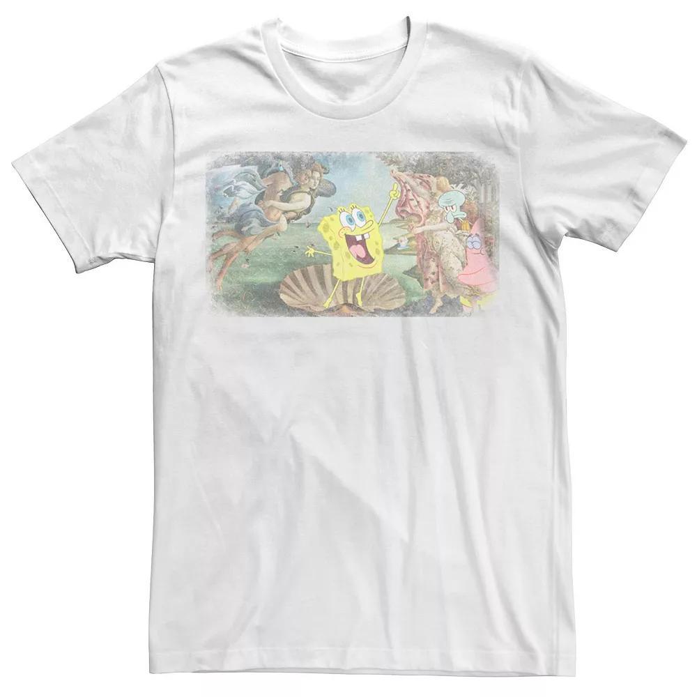 Men's SpongeBob SquarePants The Birth Of SpongeBob SquarePants Tee, Size: Small, White Product Image