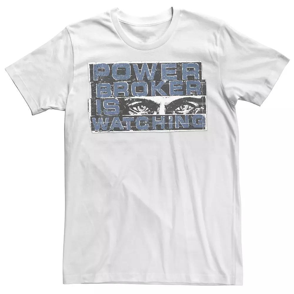 Men's Marvel Falcon & Winter Soldier Power Broker Is Watching V3 Tee, Size: XL, White Product Image
