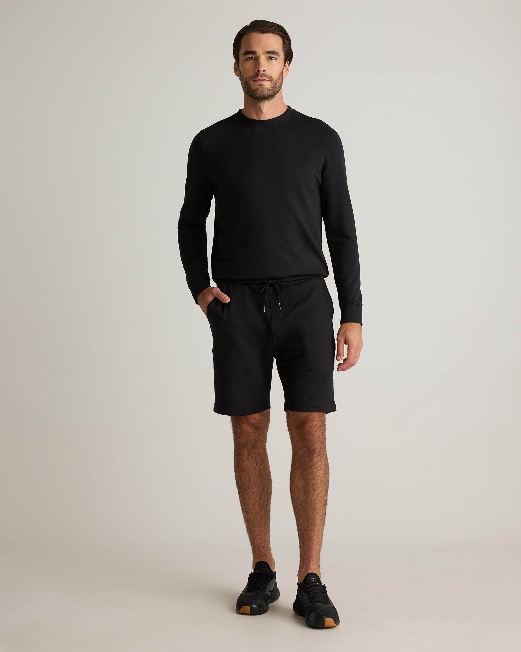 Quince | Men's Supersoft Fleece Crew Neck Alpaca Sweater Lenzing Modal Product Image