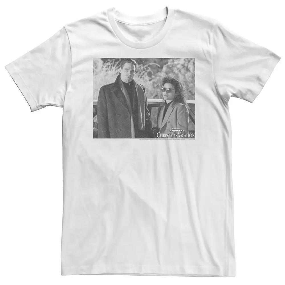Big & Tall National Lampoon's Christmas Vacation Todd & Margo Portrait Tee, Men's, Size: 3XL, White Product Image