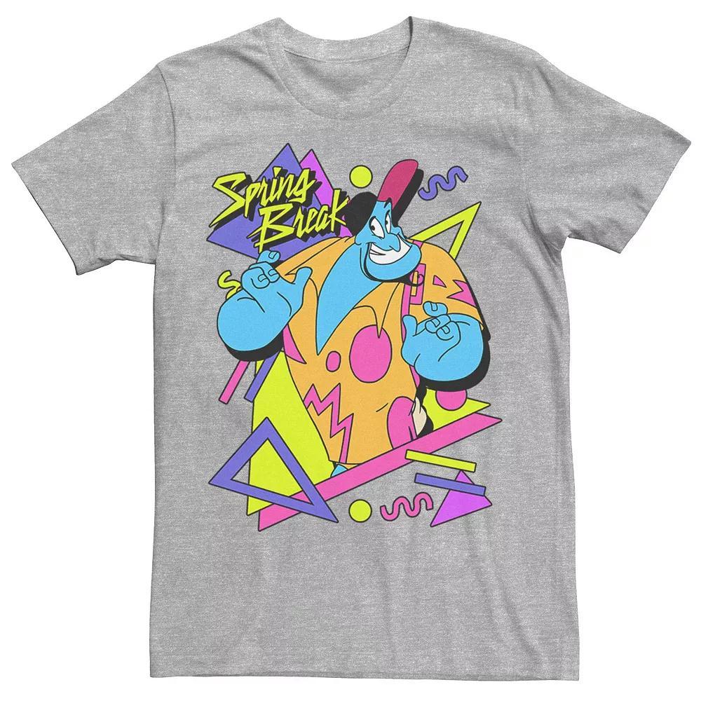 Disney's Aladdin Genie Men's Retro 90's Style Poster Tee, Size: XXL, Athletic Grey Product Image