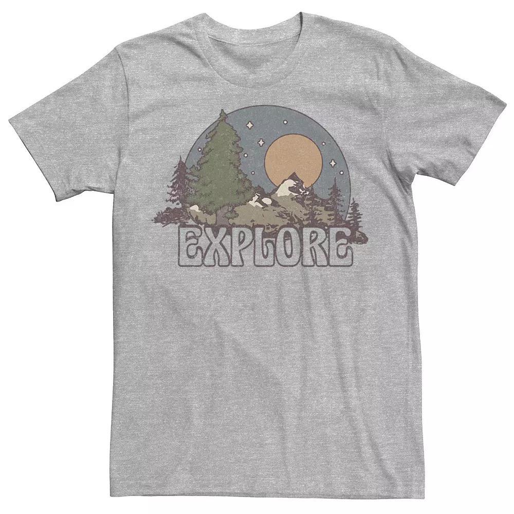Men's Explore Outdoors Tee, Size: Large, Athletic Grey Product Image