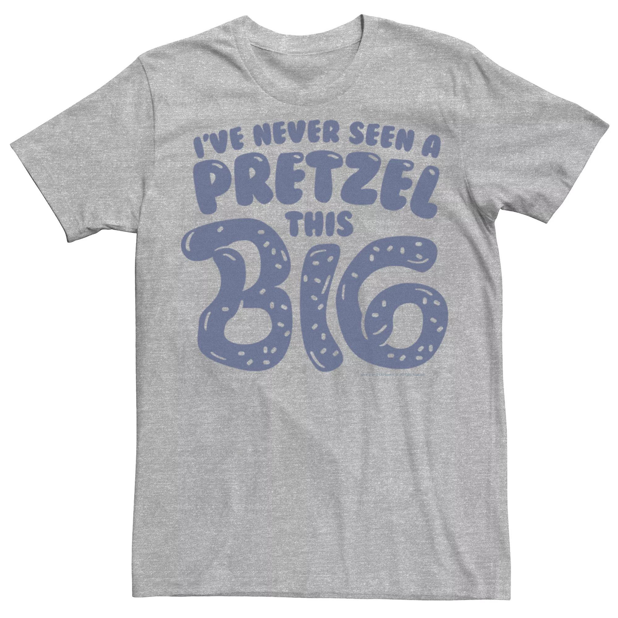 Men's Crazy Ex Girlfriend Big Pretzel Tee, Size: XXL, Athletic Grey Product Image
