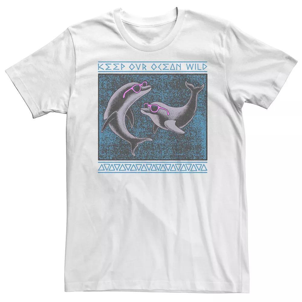 Men's Wild Oceans Graphic Tee, Size: Large, White Product Image