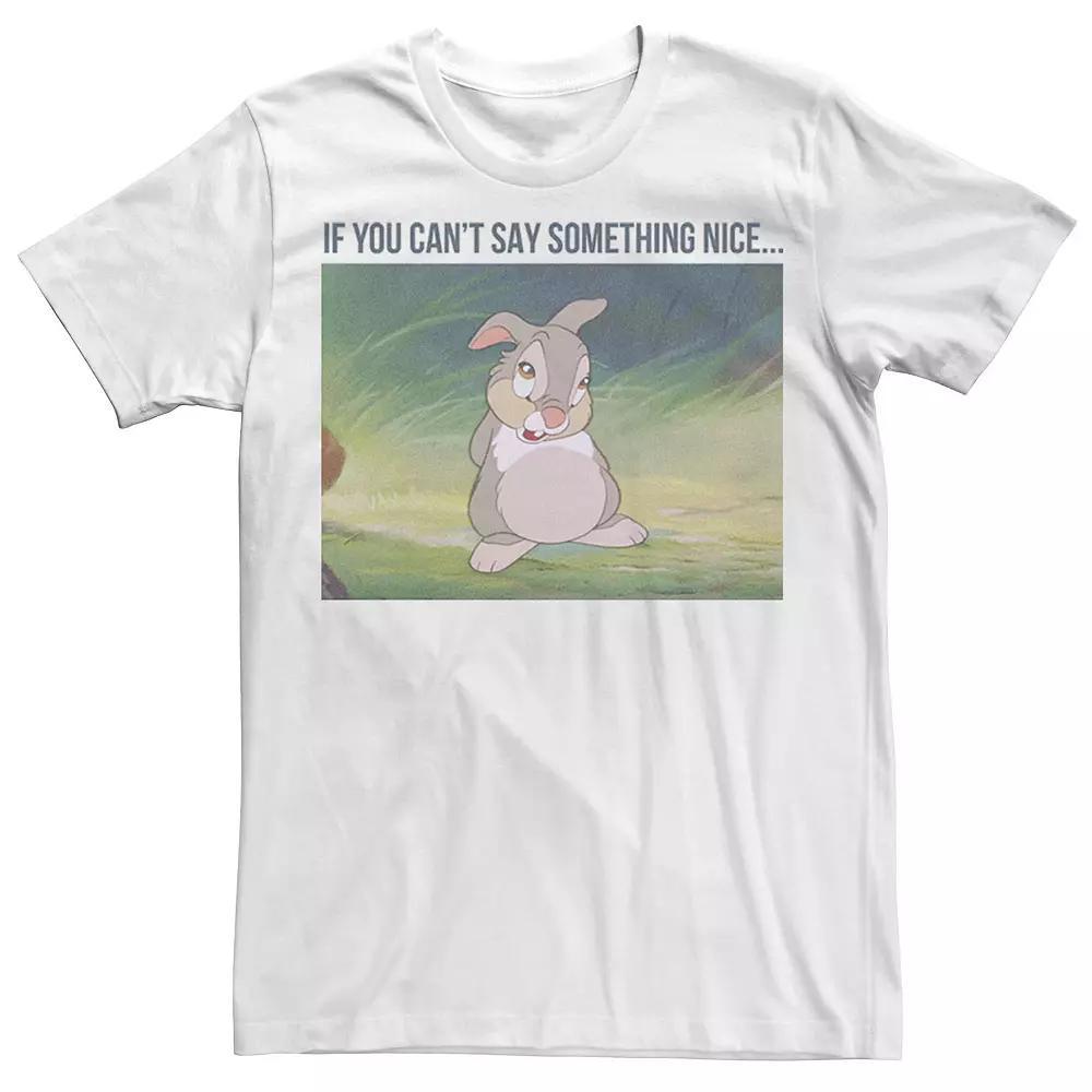 Big & Tall Disney Bambi Thumper "If You Can't Say Something Nice" Tee, Men's, Size: 3XLT, White Product Image