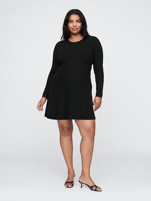 CashSoft Pointelle Mini Sweater Dress Product Image