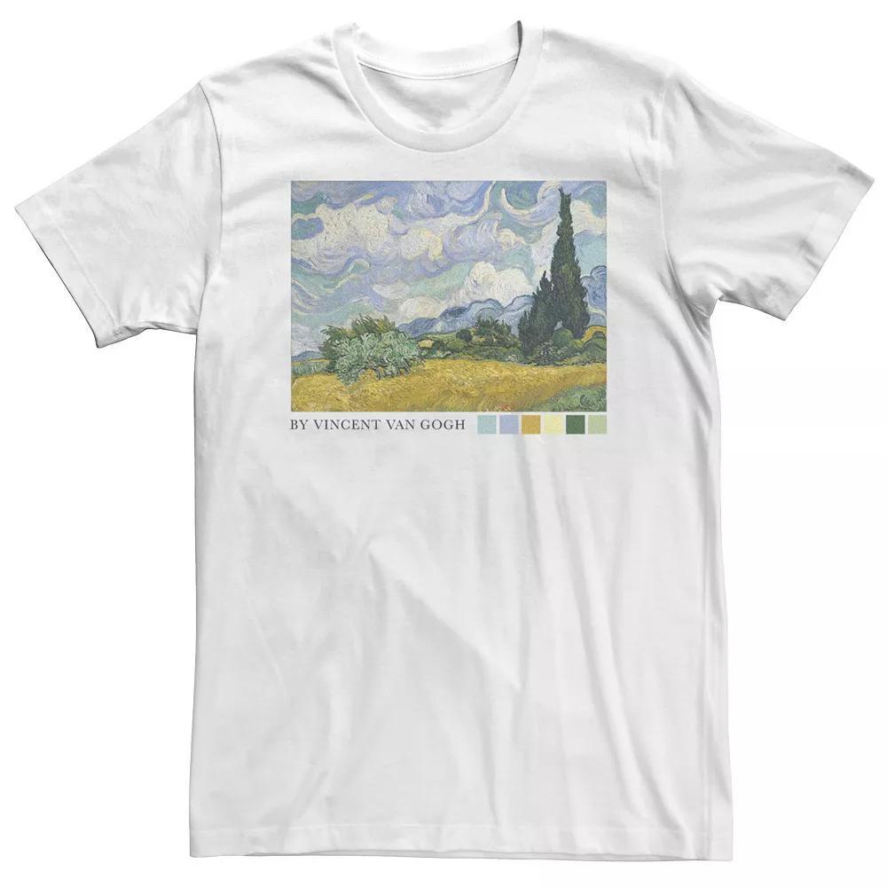 Big & Tall Trendy Vincent Van Gogh Photoreal Graphic Tee, Men's, Size: 3XL Tall, White Product Image