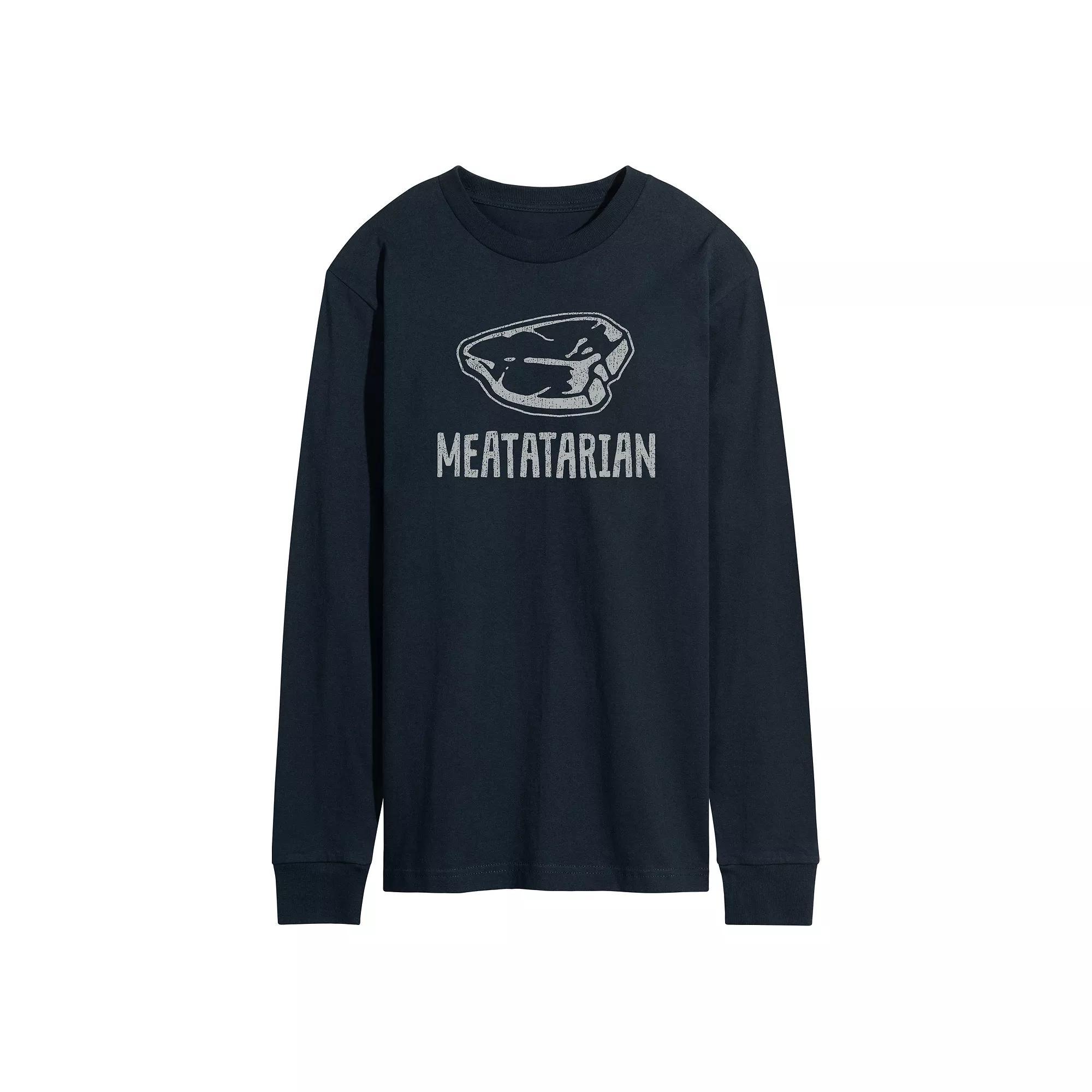 Mens Barbie The Movie Hi Barbie Long Sleeve Graphic Tee Blue Product Image