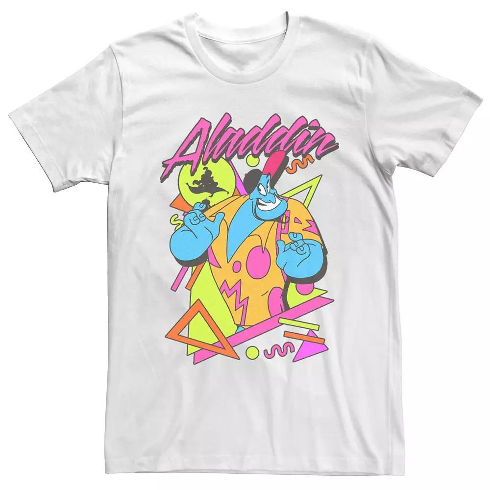 Disney's Aladdin Genie Men's Retro Poster Graphic Tee, Size: 3XL, White Product Image