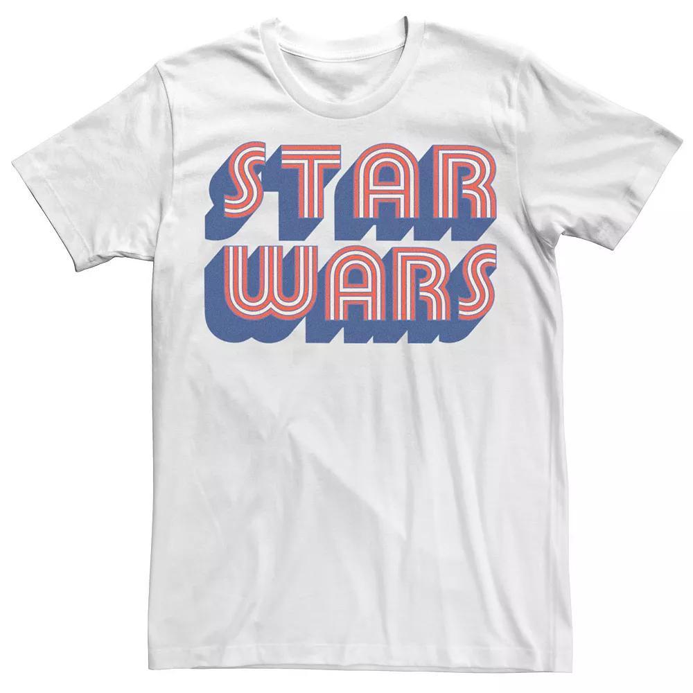 Men's Star Wars Stars And Stripes Tee, Size: XXL, White Product Image