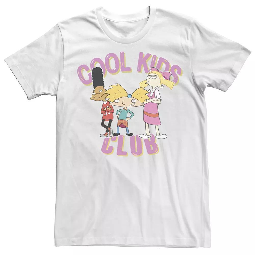 Men's Hey Arnold Cool Kids Club Tee, Size: 3XL, White Product Image