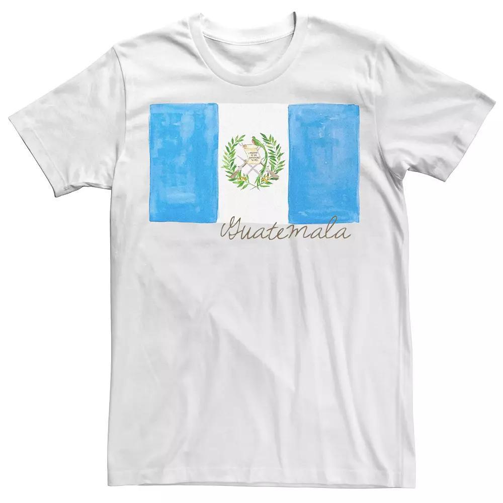 Men's HHM Guatemala Flag Watercolor Tee, Size: XS, White Product Image