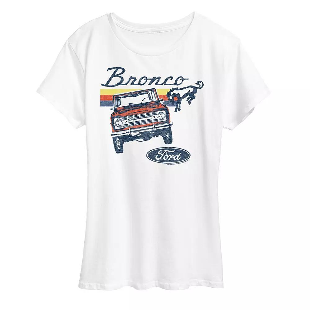 Women's Ford Bronco Stripes Graphic Tee, Size: XL, Beige Product Image