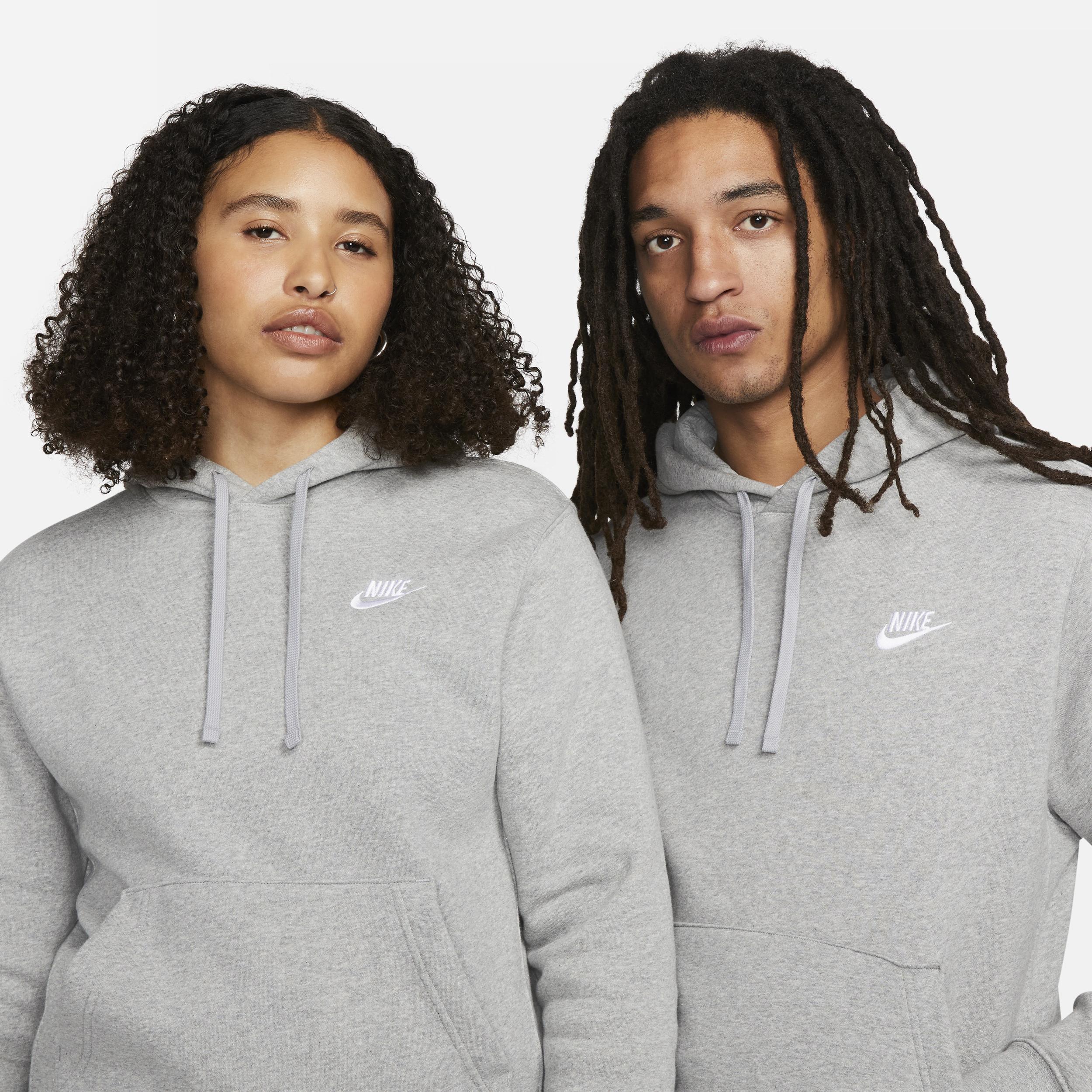 Mens Nike Sportswear Club Fleece Pullover Hoodie Dark Gray Grey Product Image