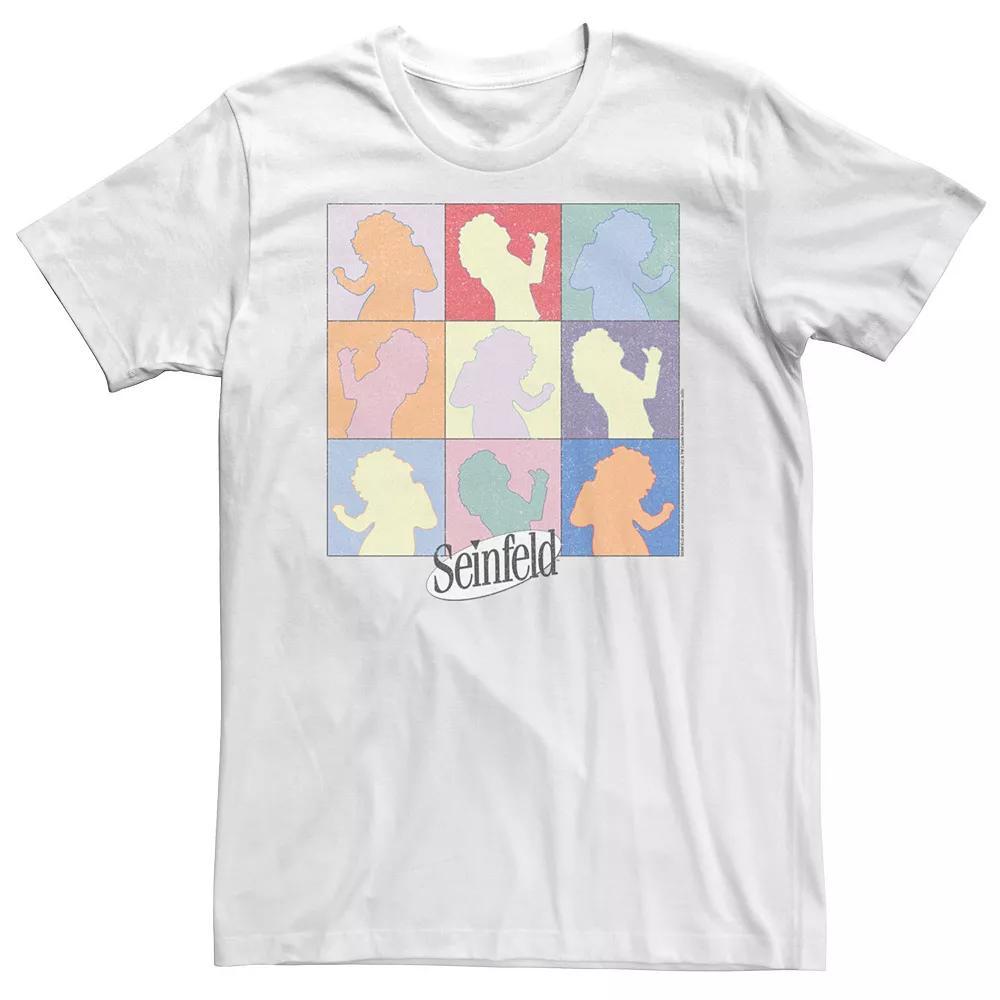 Big & Tall Seinfeld Elaine Dancing Colored Silhouette Box Up Tee, Men's, Size: 5XL, White Product Image