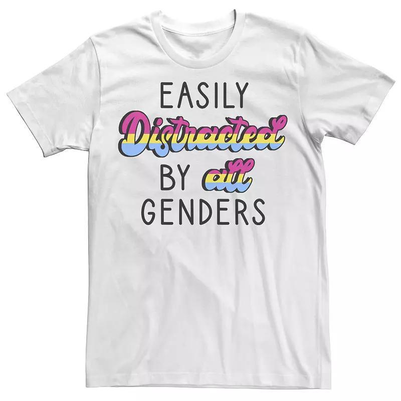 Men's Pride Easily Distracted Redux Tee, Size: Small, White Product Image