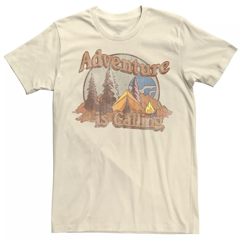 Men's Fifth Sun Adventure is Calling Outdoor Tee, Size: 3XL, Natural Product Image