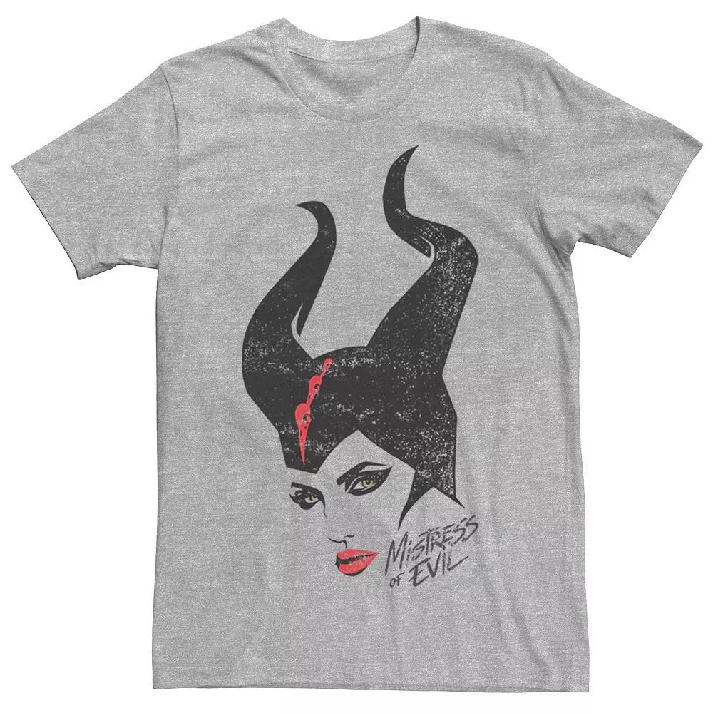 Disney's Maleficent Mistress Of Evil Sketch Men's Tee, Size: XXL, Athletic Grey Product Image
