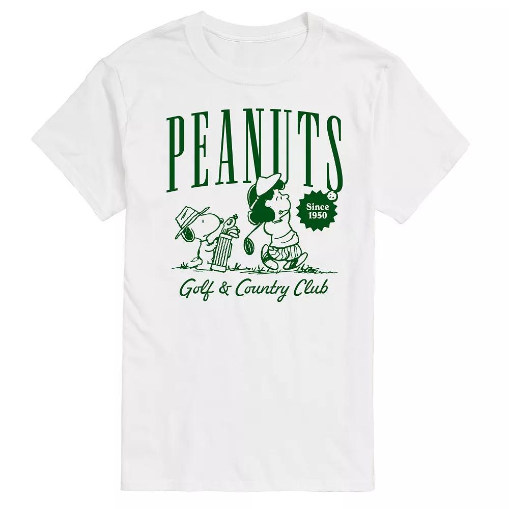 Big & Tall Peanuts Golf & Country Club Graphic Tee, Mens Product Image
