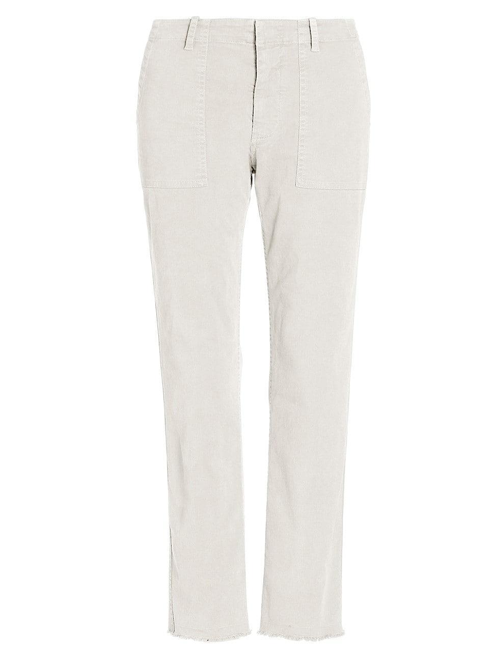 Jenna Cropped Raw-Edge Pants Product Image