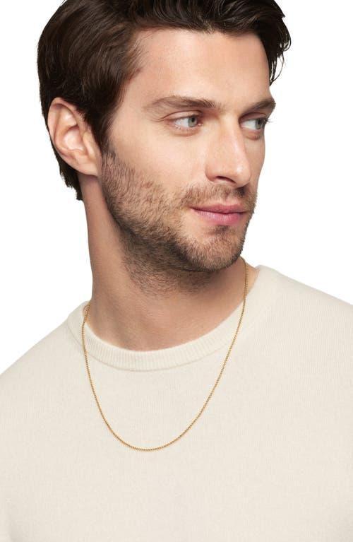 David Yurman Mens 18K Yellow Gold Box Chain Necklace, 26 Product Image
