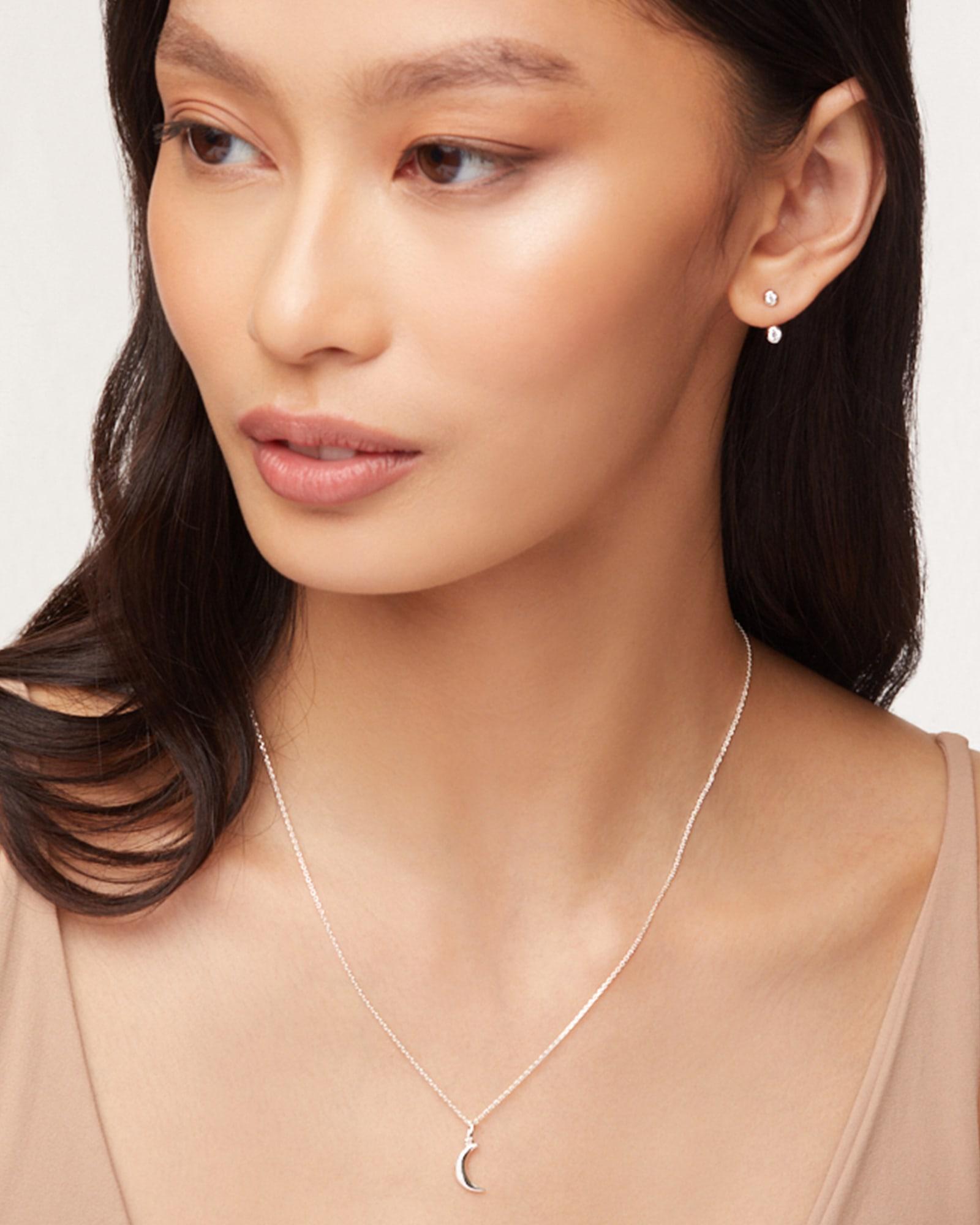 Moon Charm in Sterling Silver Product Image