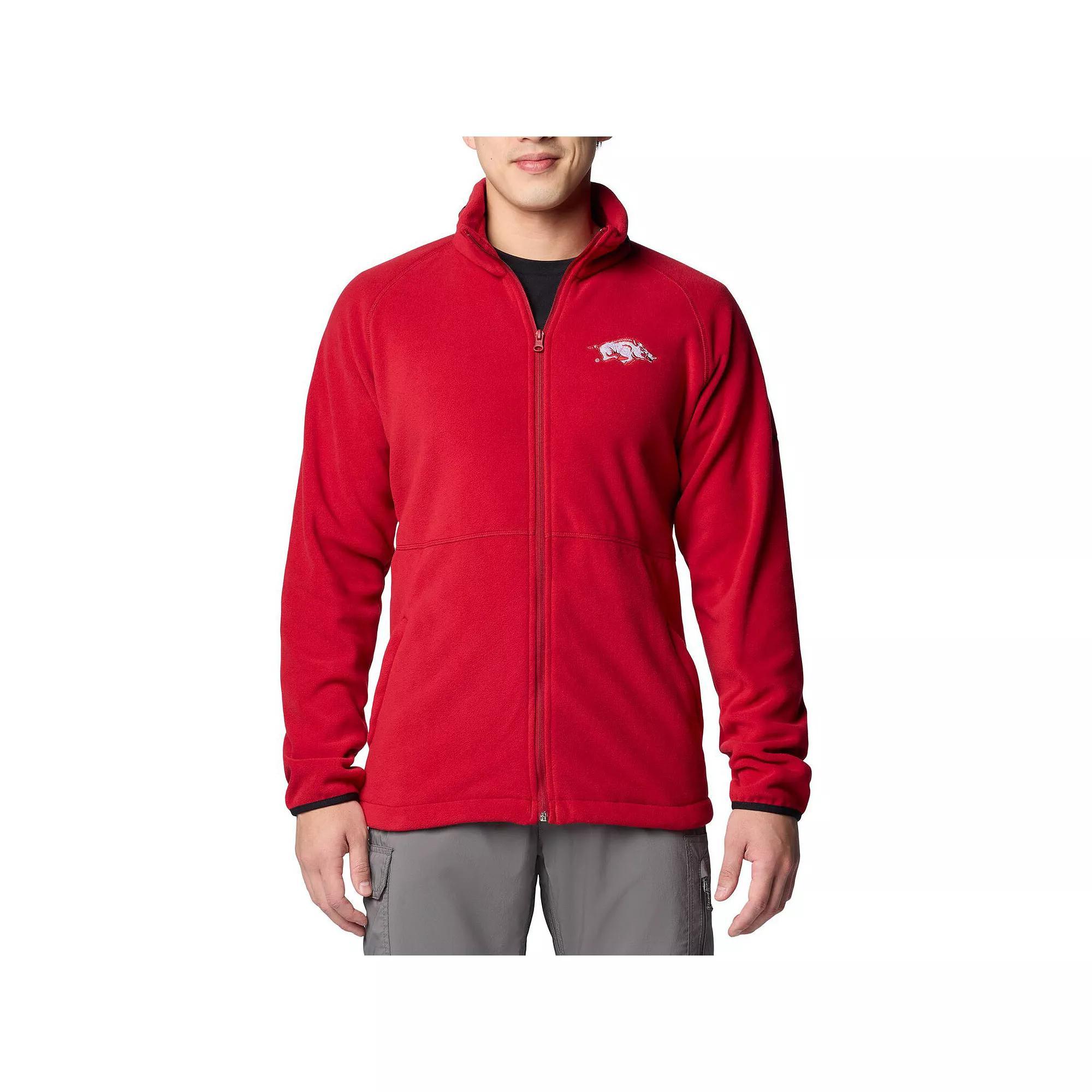 Mens Columbia Cardinal Arkansas Razorbacks Flanker IV Fleece Raglan Full-Zip Jacket Product Image
