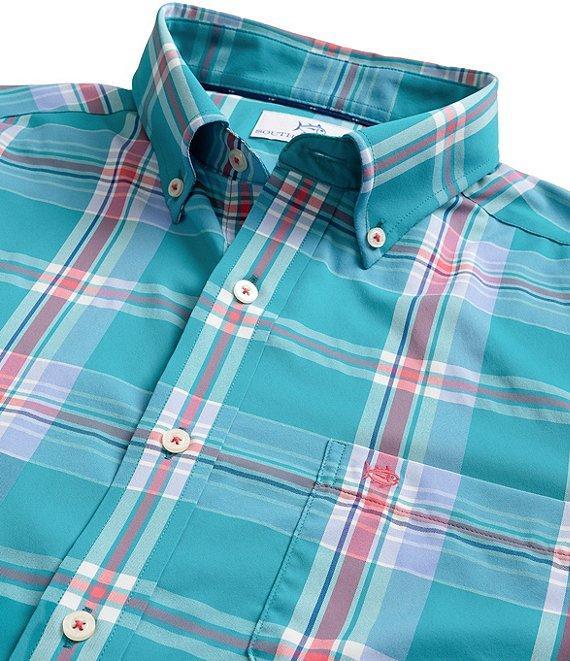 Southern Tide Greenview Plaid Intercoastal Long Sleeve Woven Shirt Product Image
