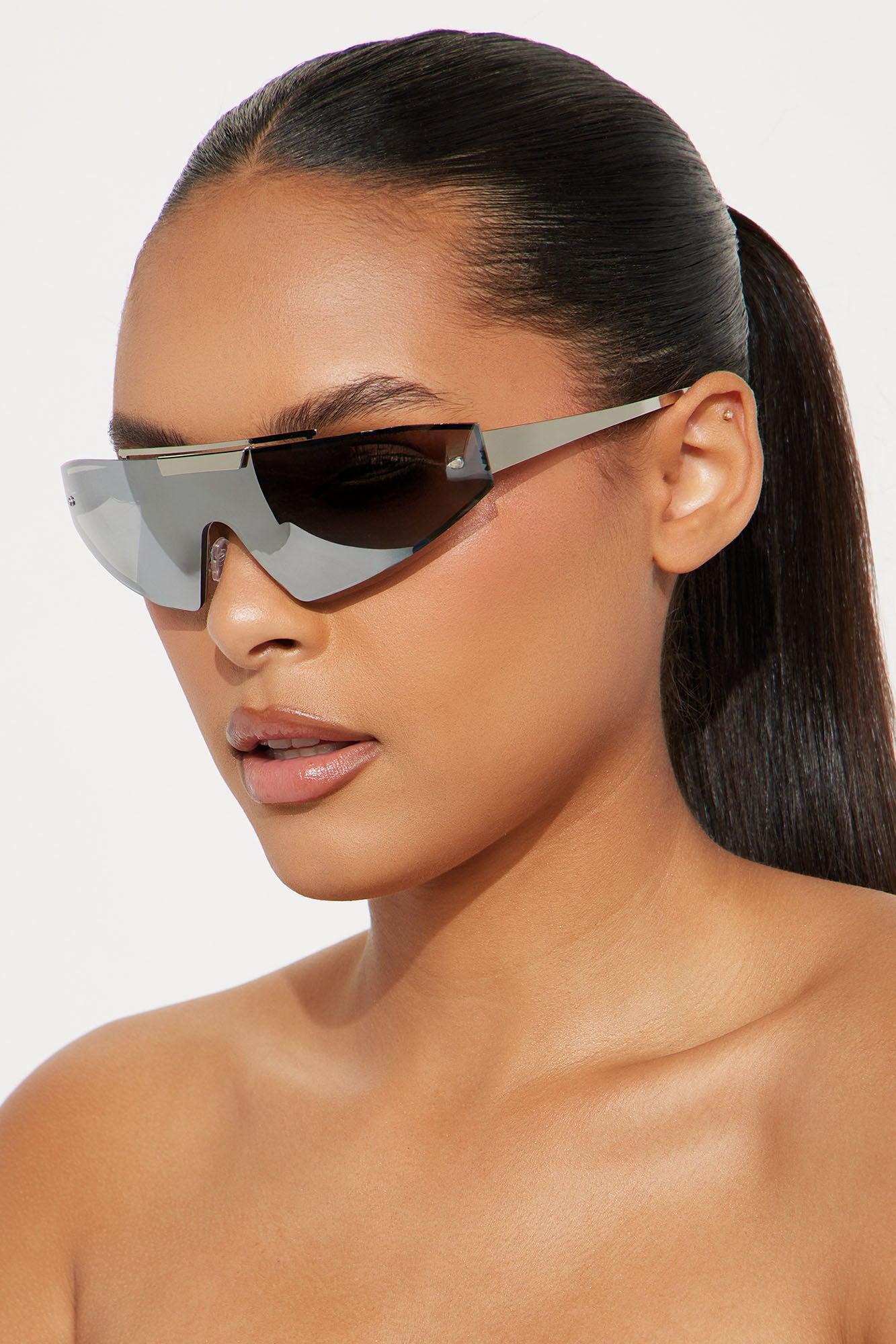 Deep Techno Streetwear Sunglasses - Silver Product Image