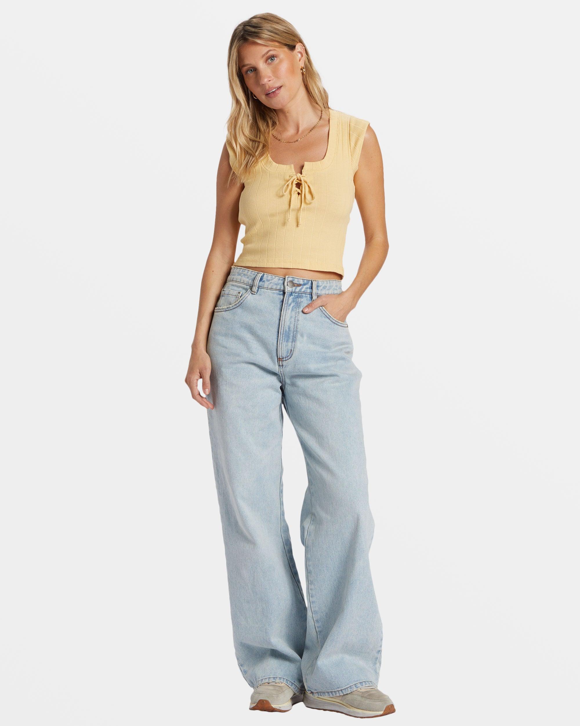 Jayde Top - Pale Yellow Female Product Image