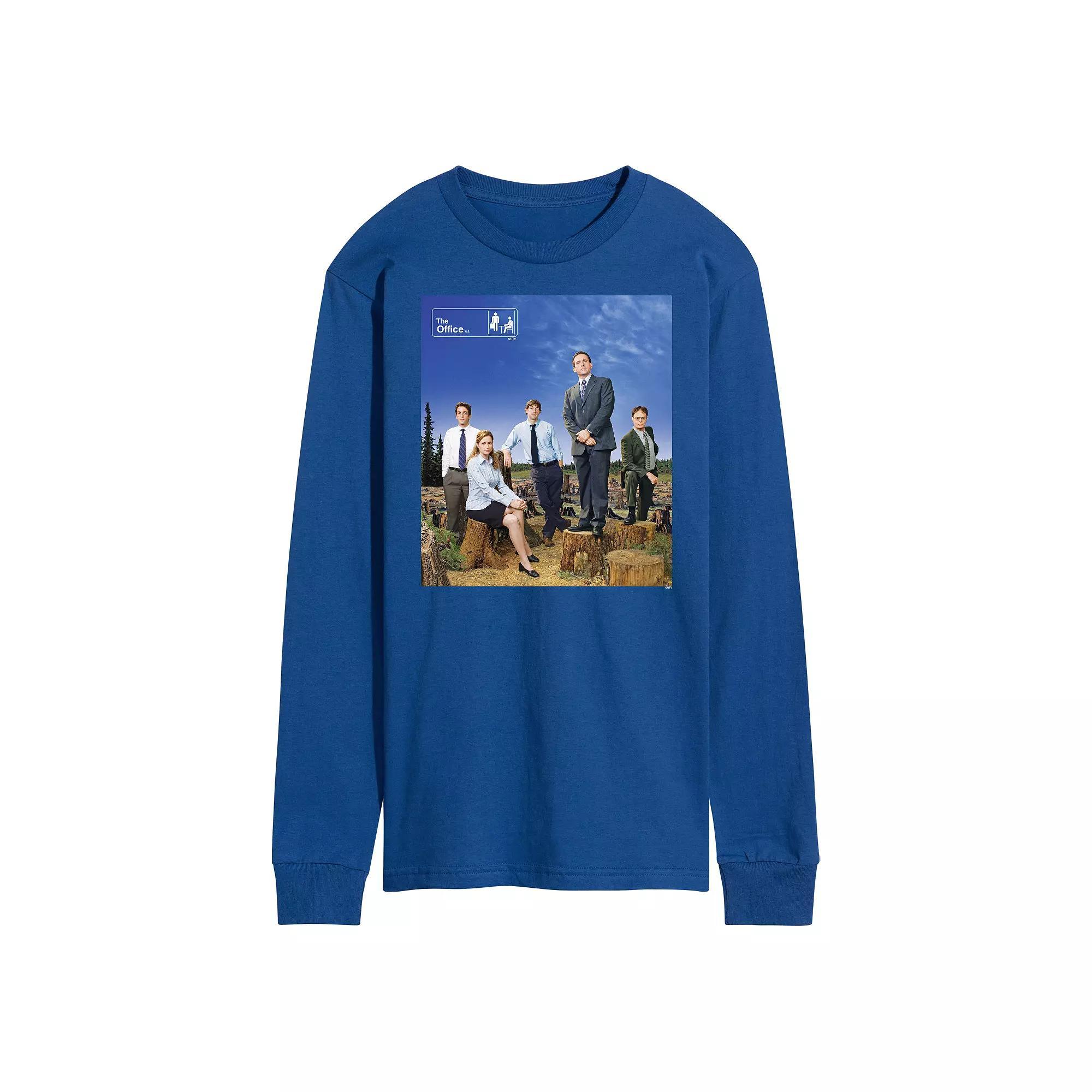 Mens The Office Cast Photo Long Sleeve Tee Product Image