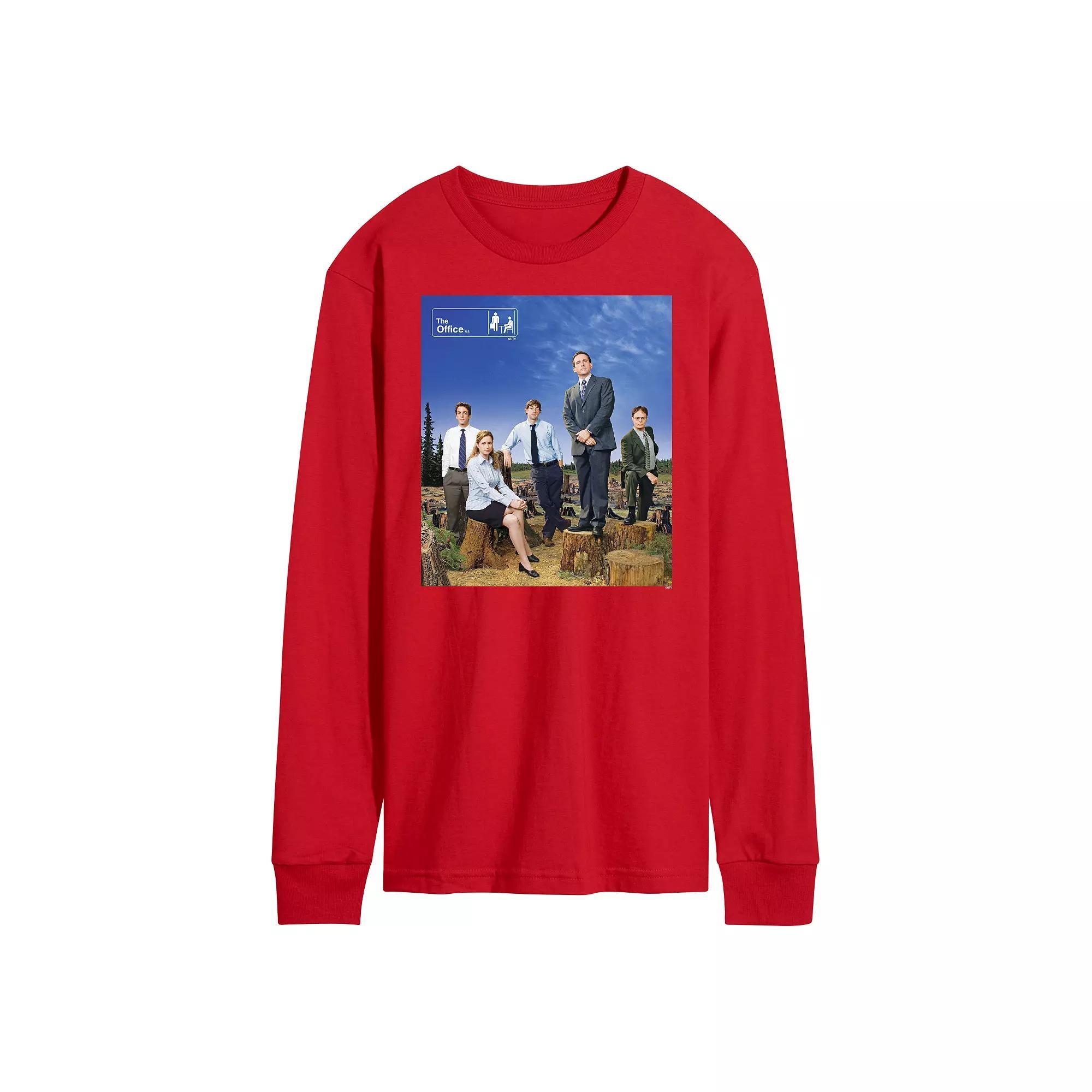 Mens Barbie Logo Water Reflection Long Sleeve Blue Product Image
