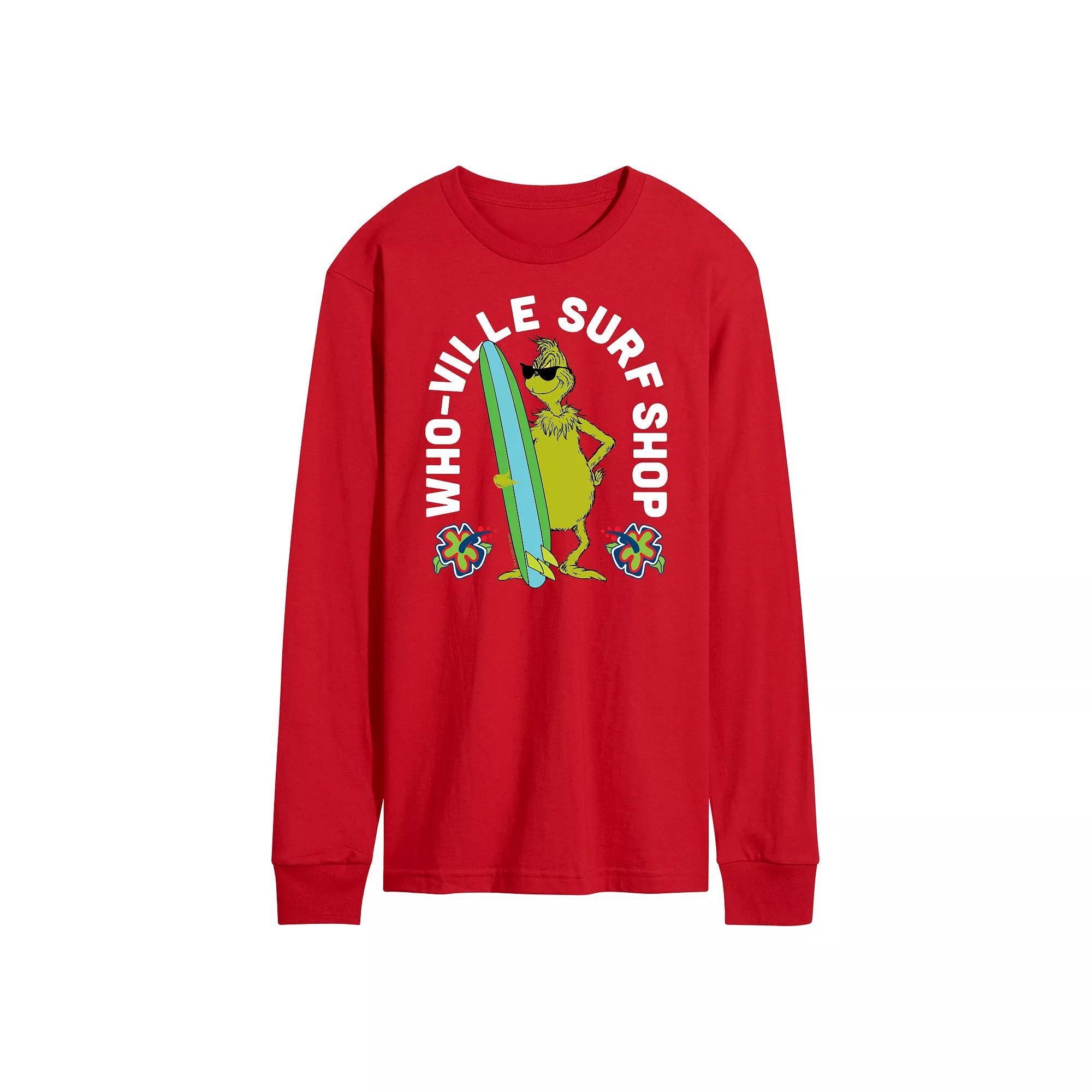 Mens National Lampoons Christmas Vacation Merry Christmas Long Sleeve Graphic Tee Blue Product Image