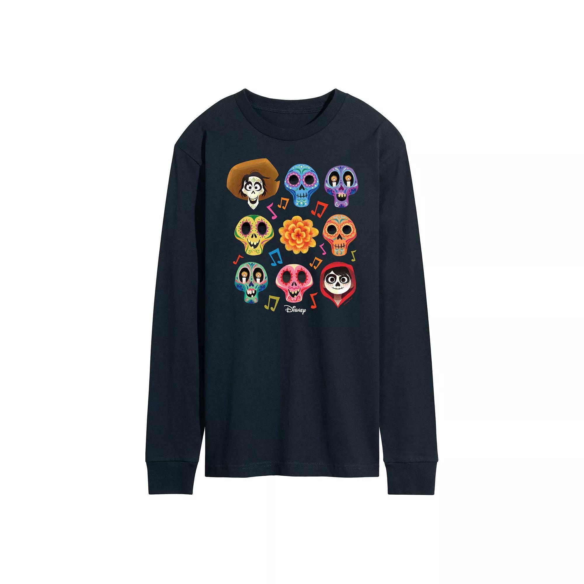 Men's Disney / Pixar's Coco Character Grid Tee, Size: Large, Blue Product Image